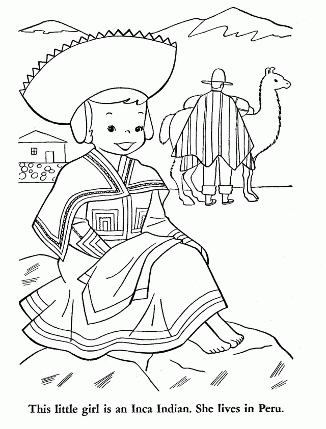 peru flag coloring page