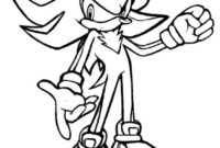 sonic the hedgehog shadow coloring pages