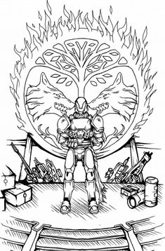 destiny 2 coloring pages