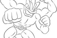 machamp coloring page