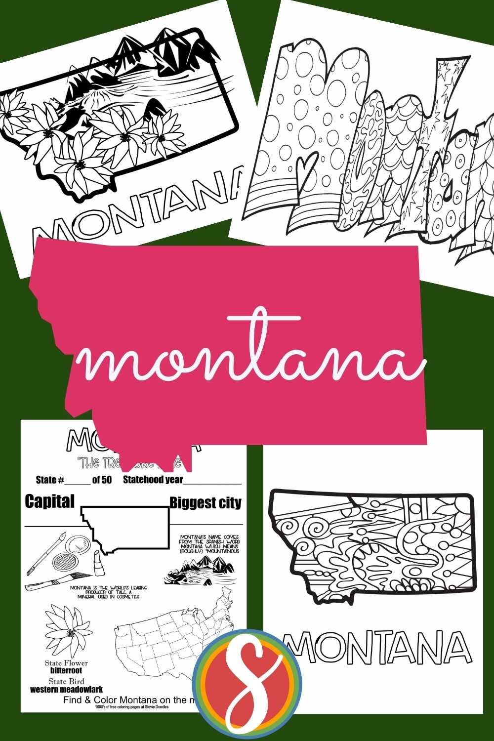 montana coloring pages