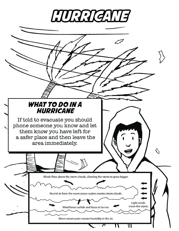 hurricane coloring page