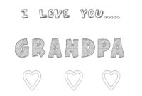 i love you grandpa coloring pages