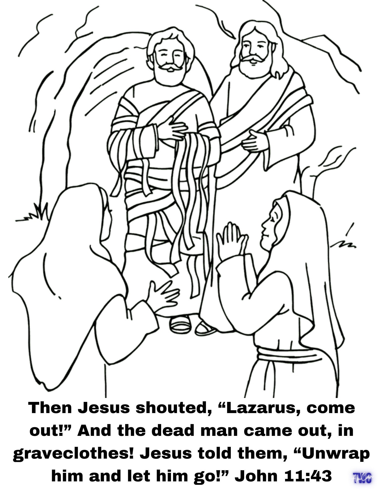 lazarus coloring pages