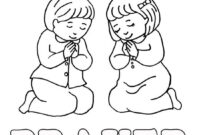 jesus praying coloring page