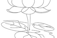 lotus coloring page