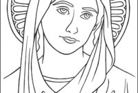 mary coloring pages catholic