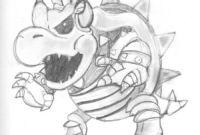 bowser junior coloring page