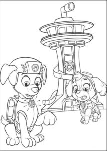 paw patrol ausmalbild kostenlos