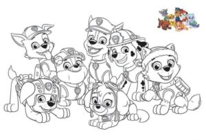 paw patrol ausmalen