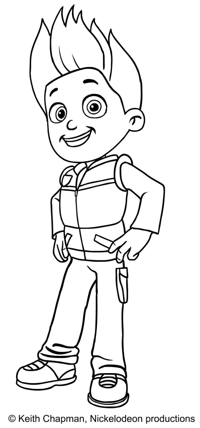 Paw Patrol Ryder Coloring Page at GetColorings.com | Free printable