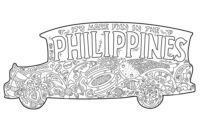 jeepney coloring page