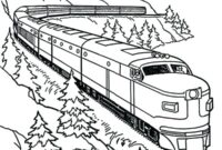 freight train coloring page