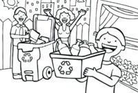 printable recycling coloring pages