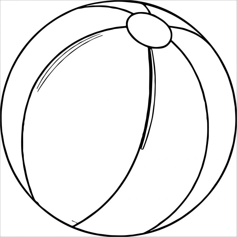 Beach Ball Coloring Pages - ColoringBay