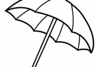 umbrella coloring page