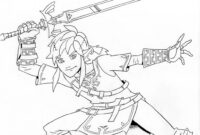 link breath of the wild coloring pages