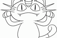 meowth coloring pages