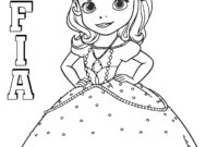 sofia the first coloring pages free