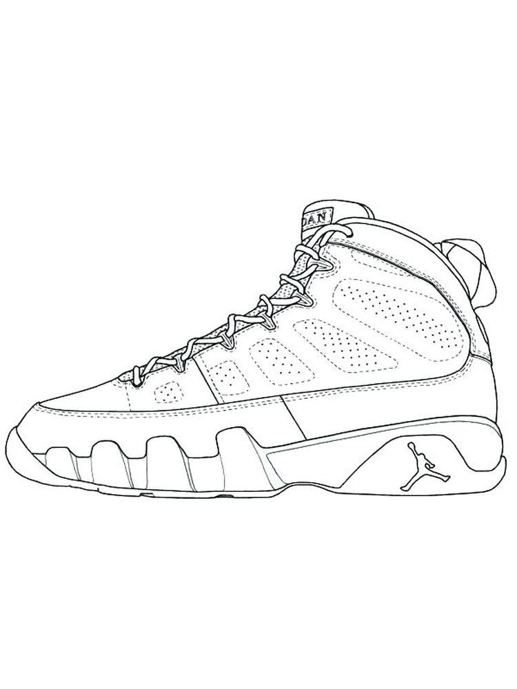 air force shoes coloring pages