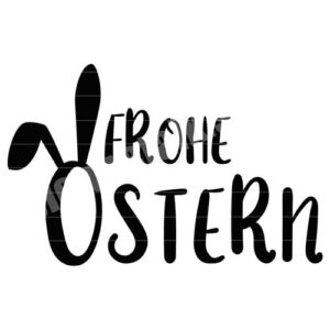 frohe ostern schriftzug