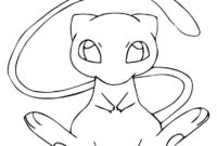 pokemon mew coloring page