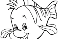 flounder coloring page