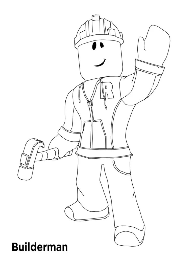 roblox noob coloring pages