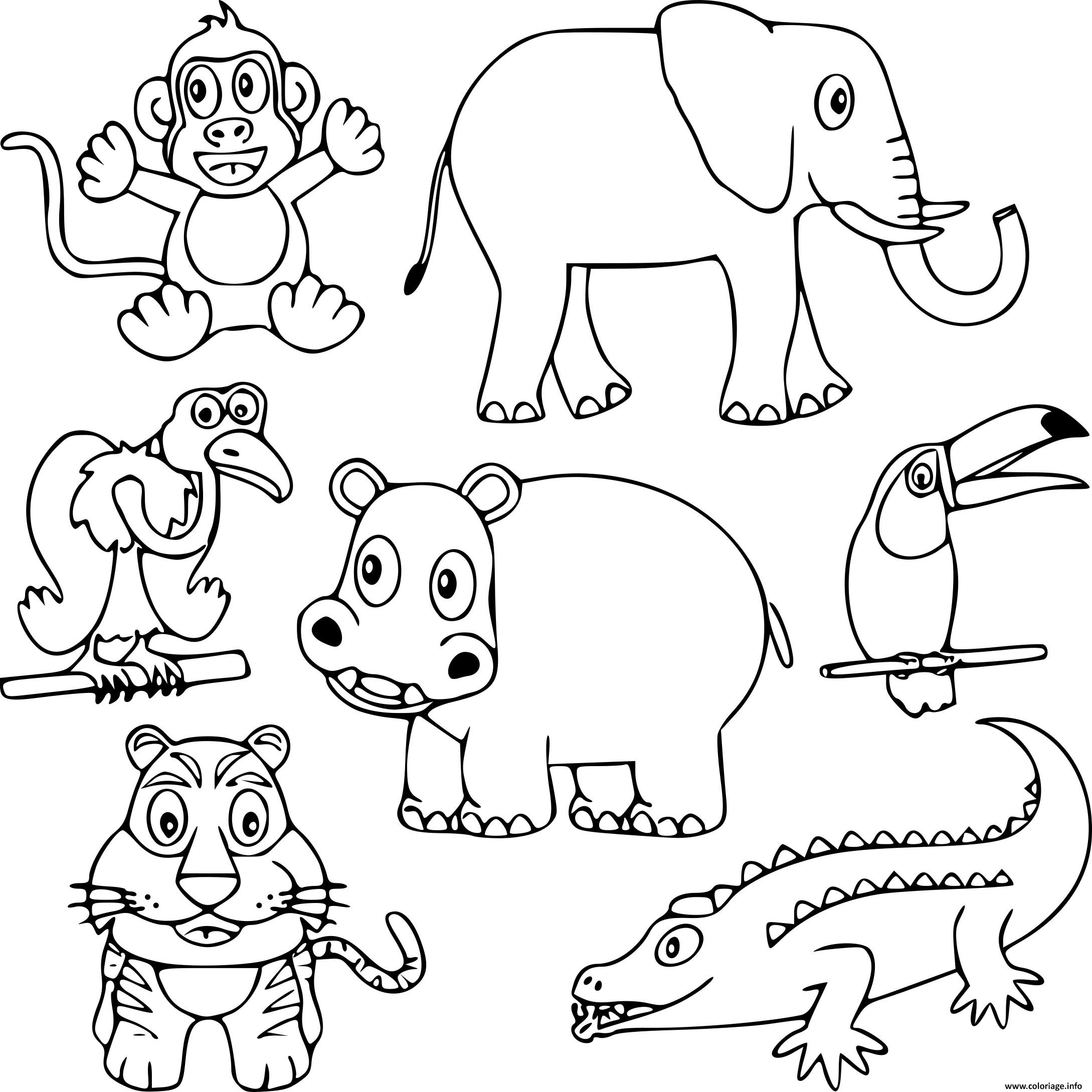 image coloriage animaux imprimer