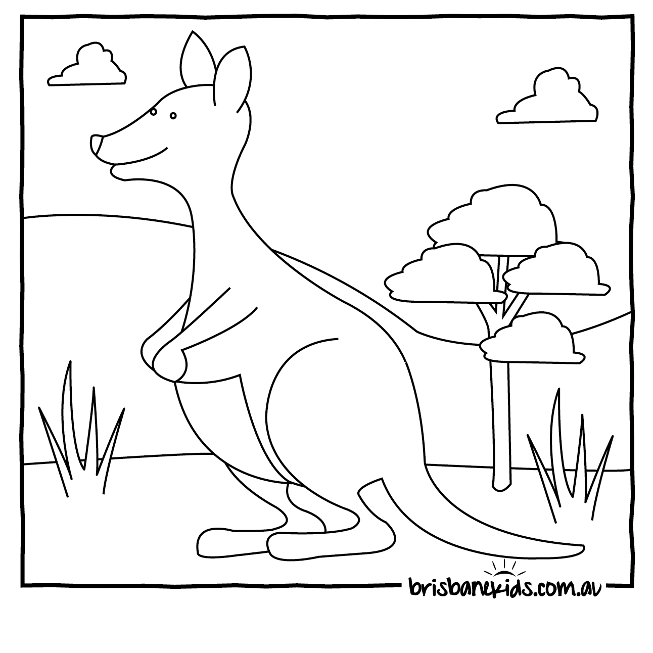 australian animal coloring pages