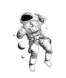 astronaut vorlage