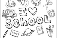 schools out coloring page