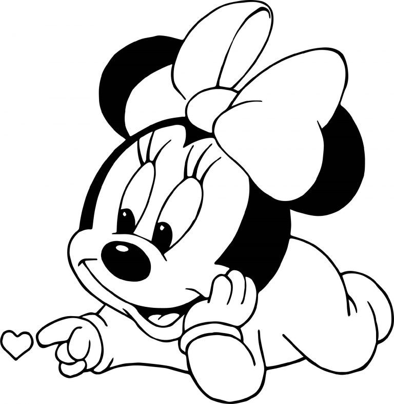 Teeny Minnie Mouse Malvorlage