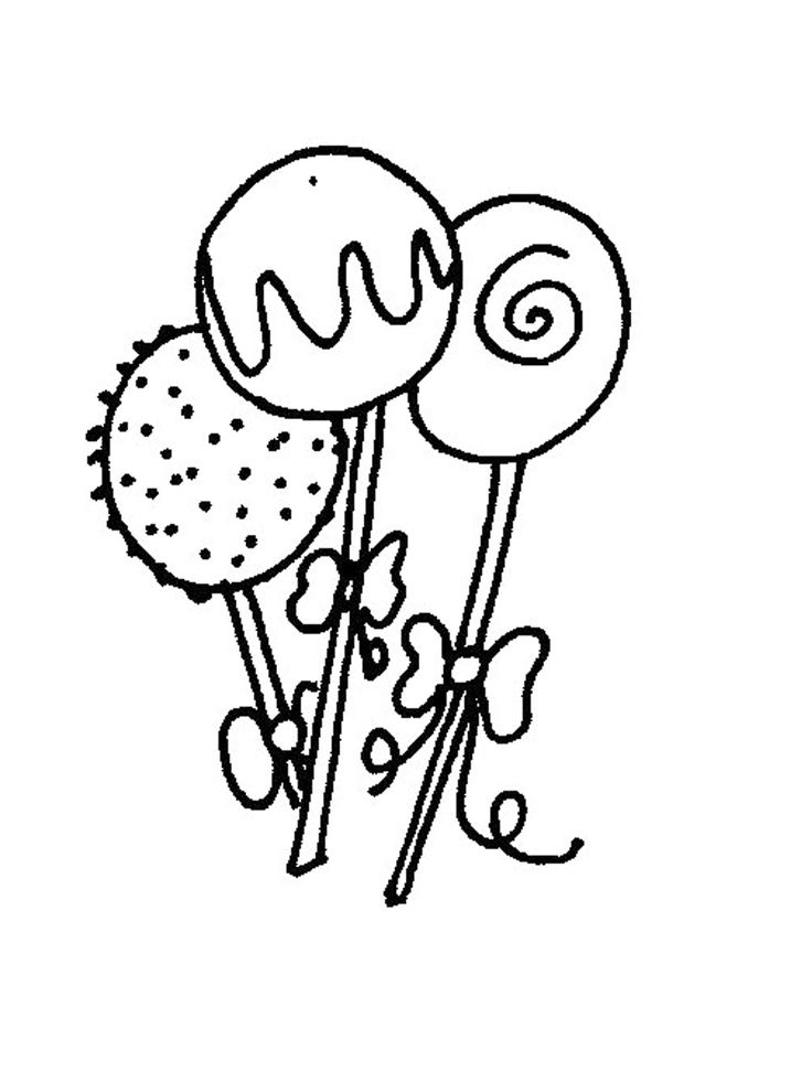 cake pop coloring pages