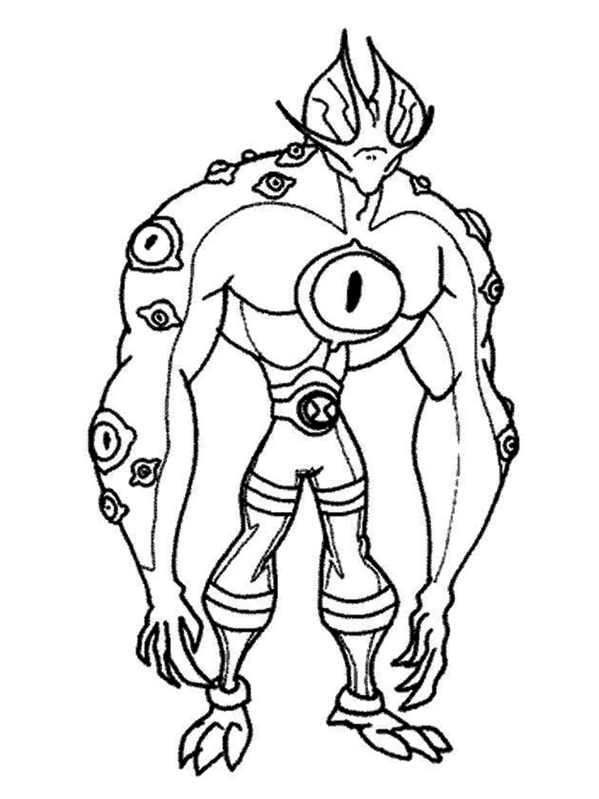 Ben 10 Humungousaur Coloring Pages - Coloring Home