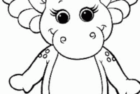 barney printable coloring pages