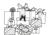 gift coloring pages