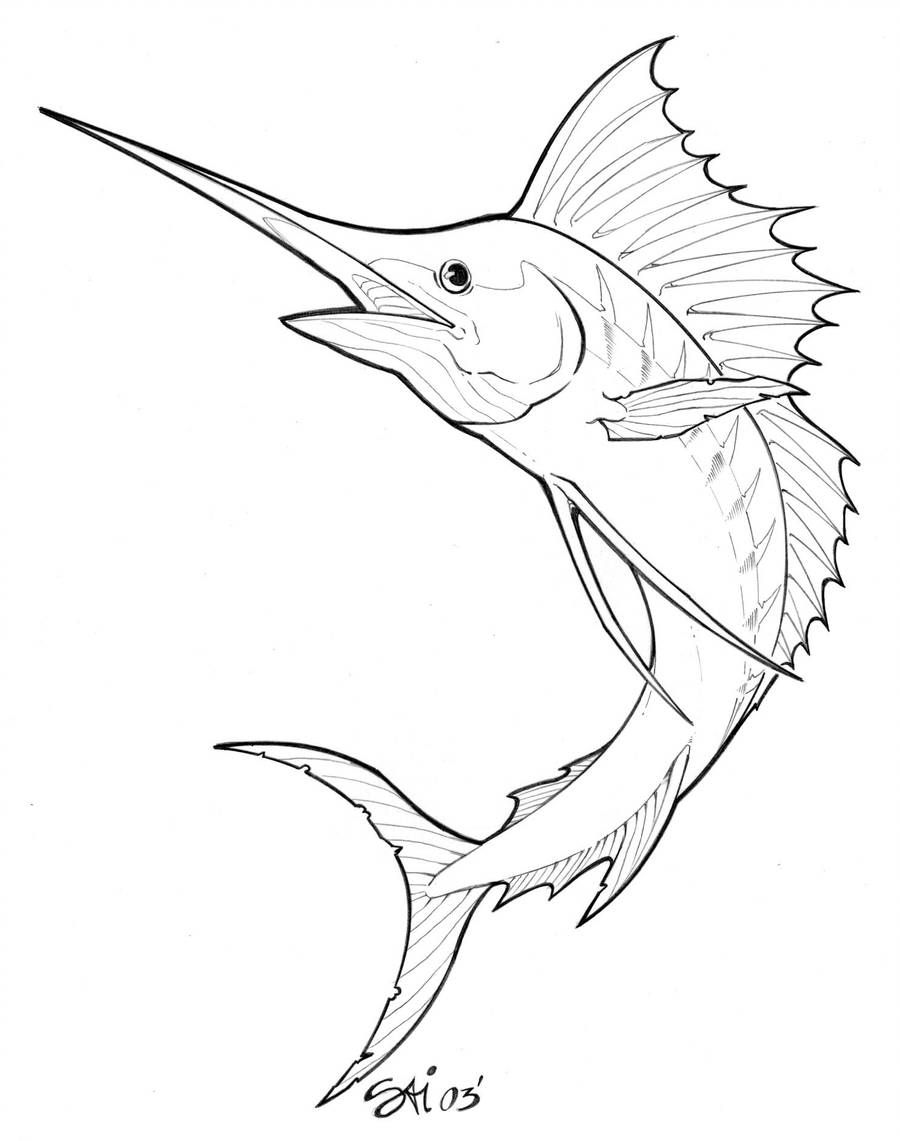 marlin coloring pages