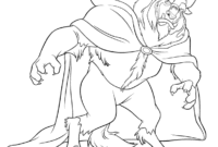 beauty and the beast coloring pages for adults