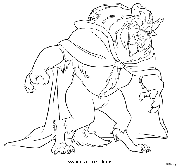 beauty and the beast coloring pages for adults