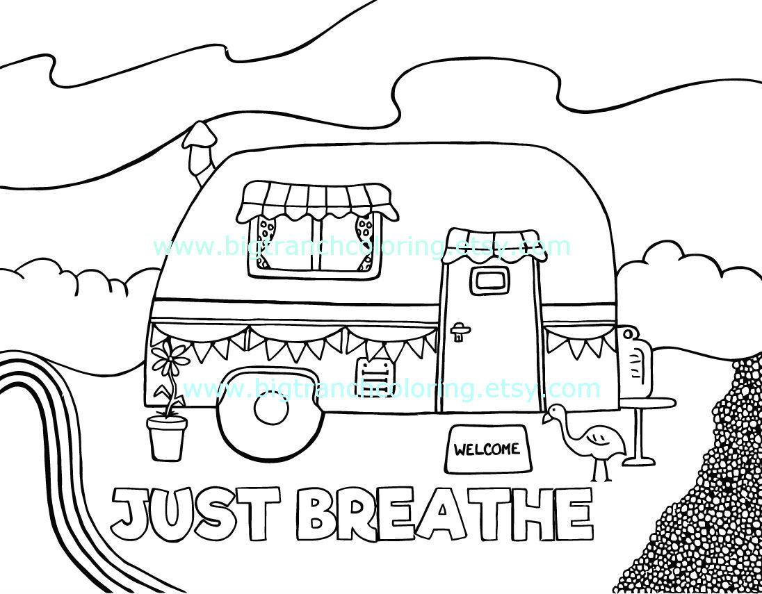 free printable camper coloring pages