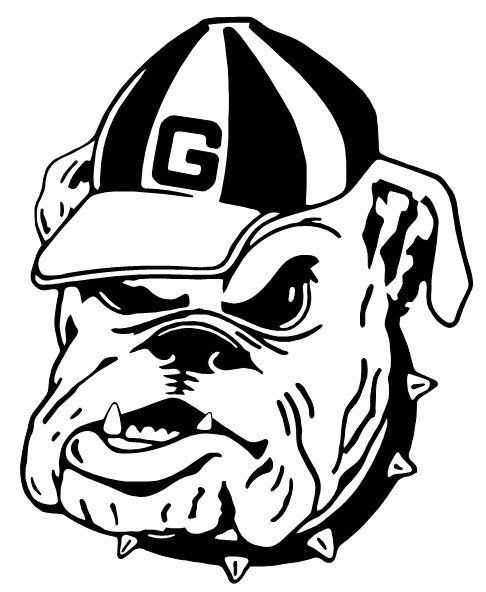 georgia bulldog coloring page