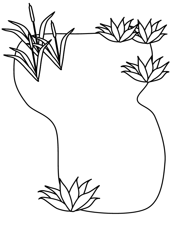 pond life coloring pages