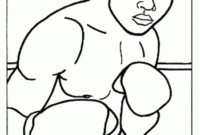 boxer coloring page