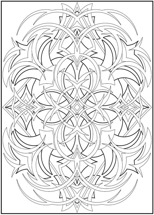 abstract coloring pages for adults