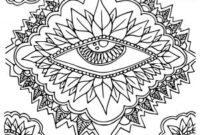 psychedelic mushroom coloring pages