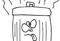 trash coloring pages