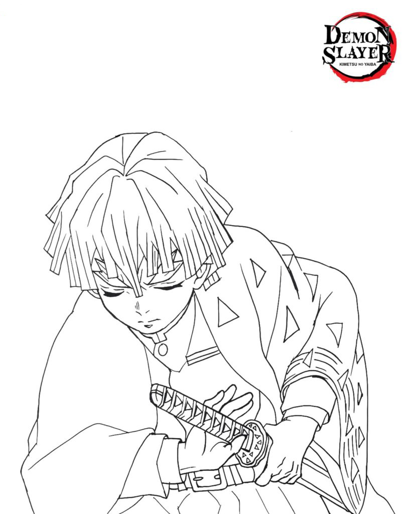 demon slayer coloring pages inosuke