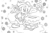 disney holiday coloring pages