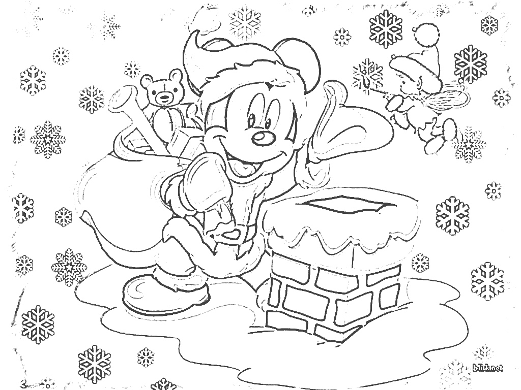 disney holiday coloring pages